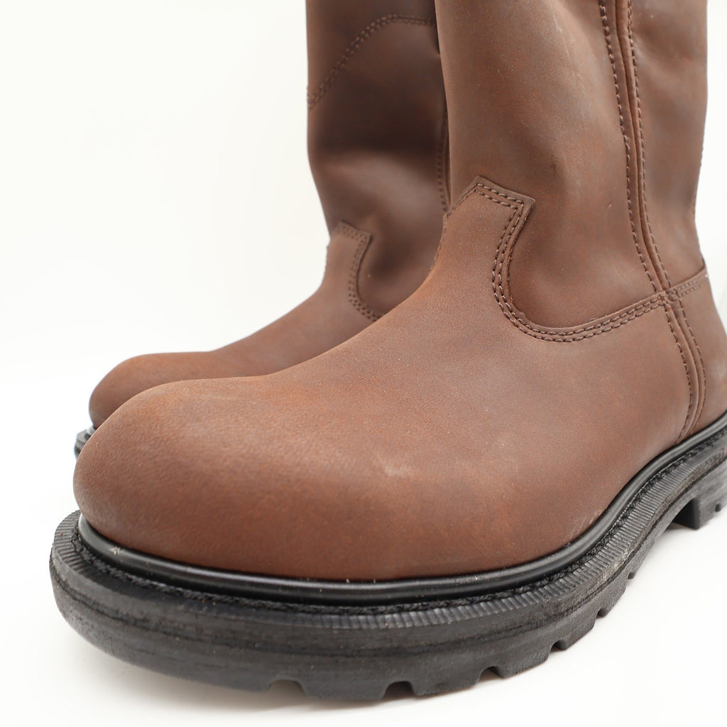 Worx Red Wing 5701 Steel Toe Work Boots Mens 7.5 Brown Leather New Deadstock - take2supply
