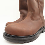 Worx Red Wing 5701 Steel Toe Work Boots Mens 7.5 Brown Leather New Deadstock - take2supply