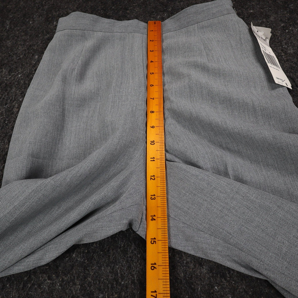 That's Me! Dress Pants Womens 8 Vintage 90s Steel Gray High Rise Straight Leg - take2supply