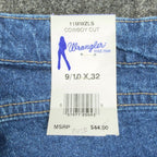 Wrangler Y2K Cowboy Cut Boot Cut Jeans Womens 9/10x32 Blue Denim NWT - take2supply
