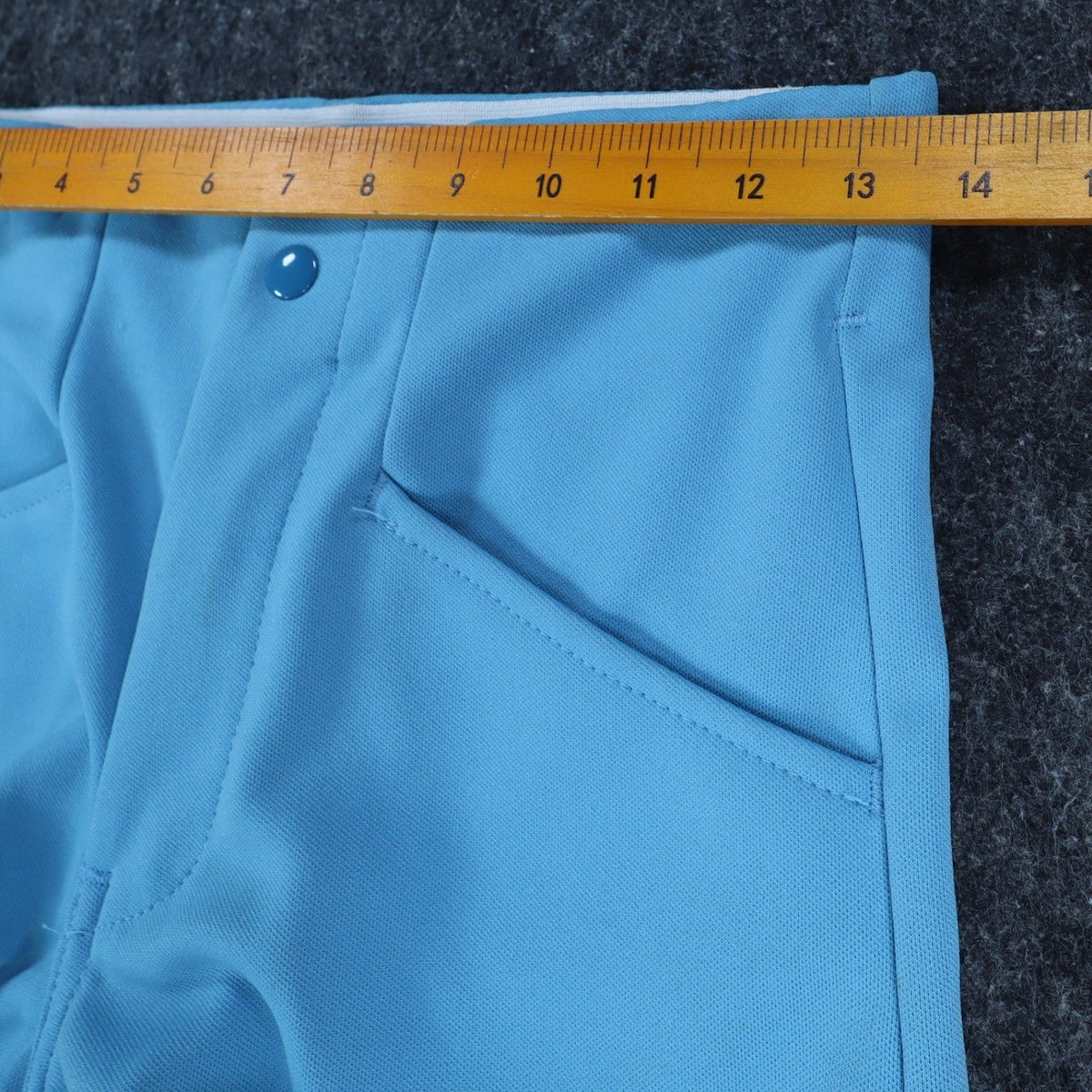 Swingster Athletic Shorts Mens Small Vintage 70s Blue Polyester Deadstock NWT - take2supply