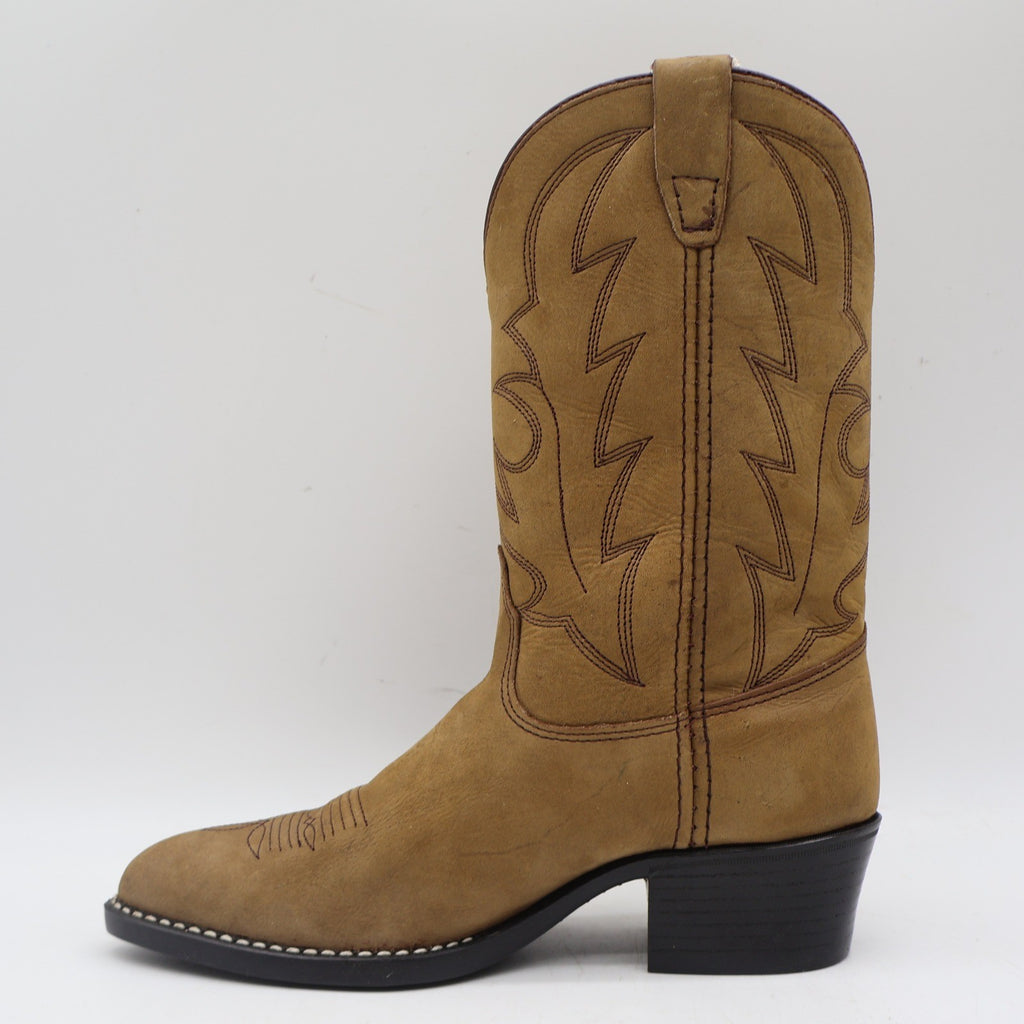 Laredo Western Boots Kids 4.5 D Vintage Tan Leather Deadstock 28-2240 - take2supply