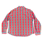 Sunny Shores Vintage 80s Bow Blouse Womens 18 Multi Plaid NWT Deadstock - take2supply