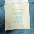 Visa Vintage 70s Stretch Trousers Womens 12 Blue Polyester Deadstock NWT - take2supply