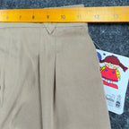Pete's Partner Vintage Pleated Chino Pants Boys 6 Tan Cotton NWT Made in USA - take2supply