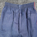Vintage Young Maverick Jeans Girls 12 Blue Red Piping Elastic Waist USA NWT NOS - take2supply