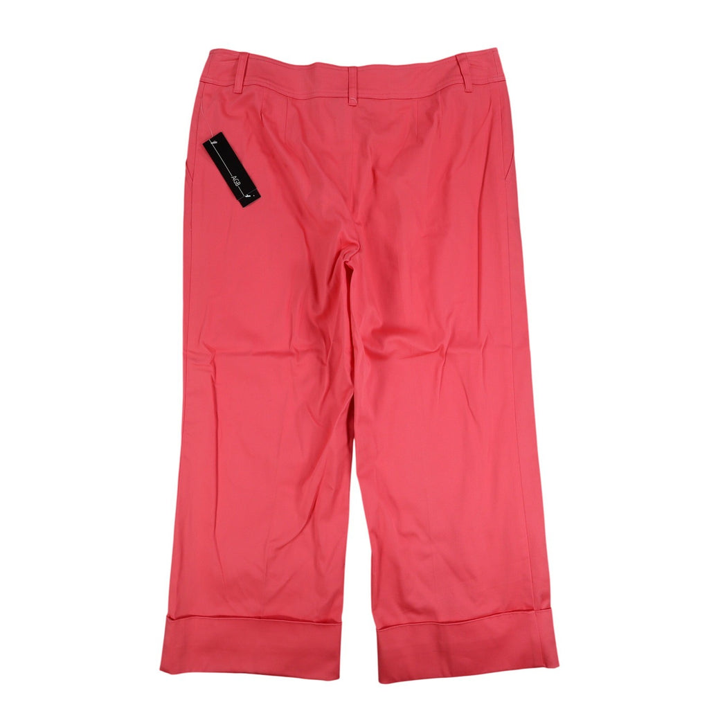 AGB Byer California Capri Pants Womens 10 Coral Cuffed Stretch NWT Deadstock - take2supply