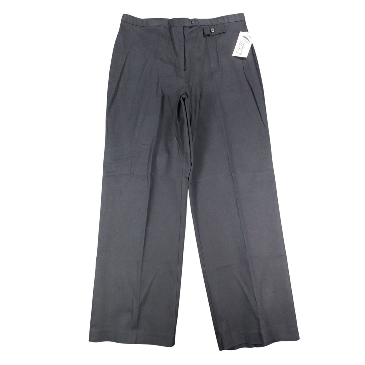 Company Collection Pants Womens 16 Y2K Black Cotton Stretch Straight Leg NWT - take2supply