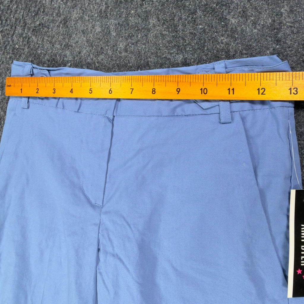 Amy Byer Y2K Bermuda Shorts Girls 10 Blue Cotton Stretch NWT - take2supply