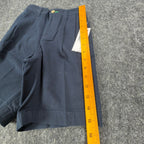 Tommy Hilfiger Y2K Pleated Chino Shorts Kids 6 Navy Blue Cotton NWT - take2supply