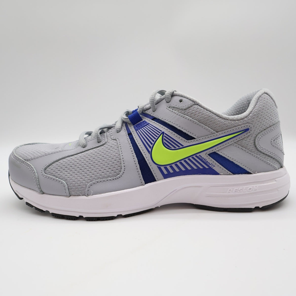 Nike Dart 10 Mens 8.5 4E Wide Running Shoes Wolf Grey Volt Blue 580524-003 - take2supply