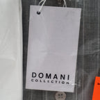Domani Collection Dress Shirt 17.5 34/35 Gray White Collar French Cuffs New - take2supply