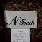 N Touch Womens Size 10 2pc Skirt Suit Set Berry Chenille Jacket & Midi Skirt NEW - take2supply