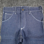 Key Jeans Vintage Womens 27 M Blue Red Embroidered Flare Jeans NWT - take2supply