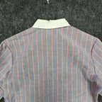 Fancy Free Vintage 70s Striped Blouse Girls 7 Blue Red White NWT - take2supply