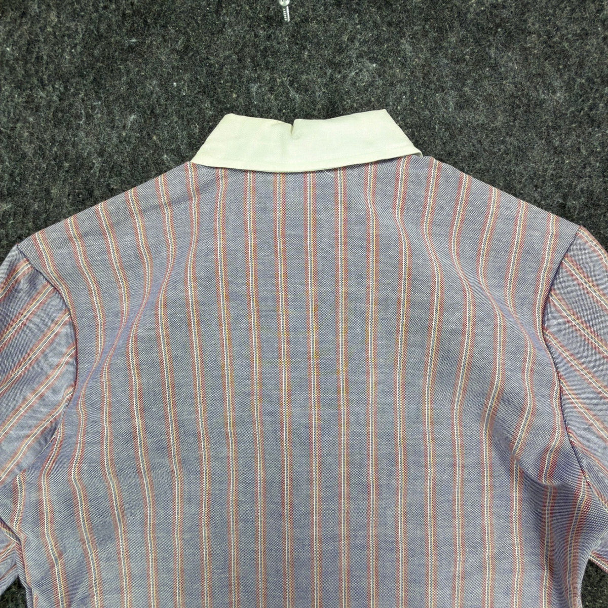 Fancy Free Vintage 70s Striped Blouse Girls 7 Blue Red White NWT - take2supply