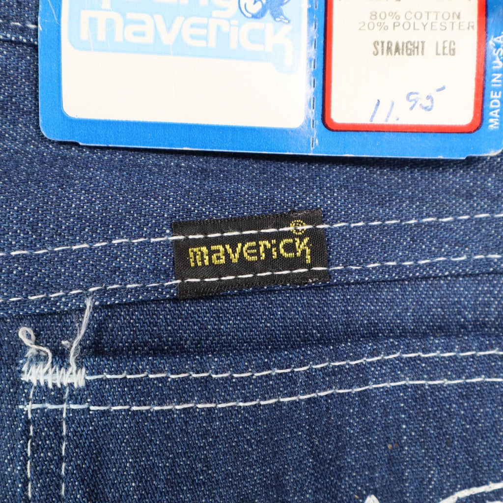 Vintage Young Maverick Boys Jeans 7 Regular Blue Straight Leg USA NWT - take2supply