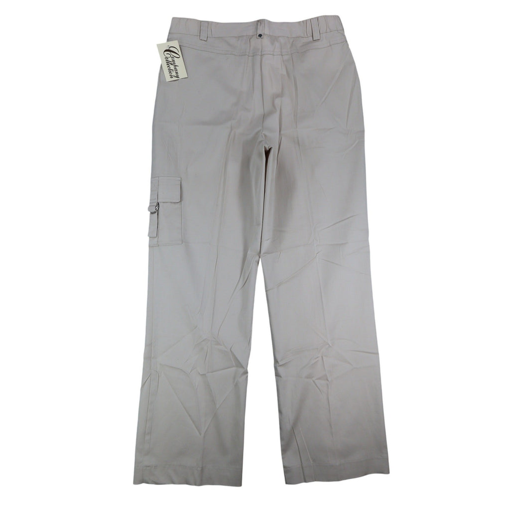 Company Collection Cargo Pants Womens 12 Beige Cotton Stretch Straight Leg NWT - take2supply