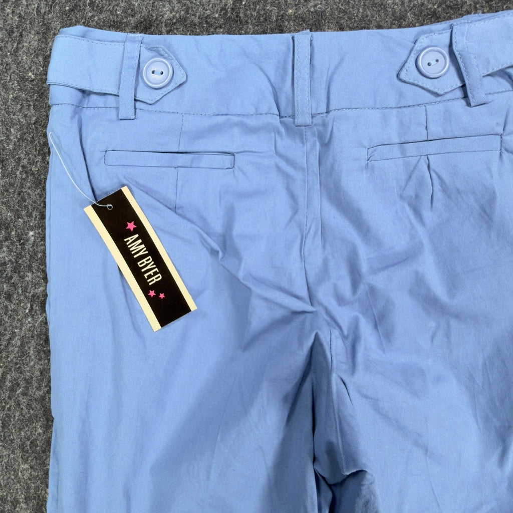 Amy Byer Y2K Bermuda Shorts Girls 8 Blue Cotton Spandex NWT - take2supply