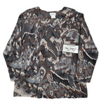 Bend Over Levi Strauss Top Womens Large Vintage 90s Brown Abstract Knit NWT USA - take2supply