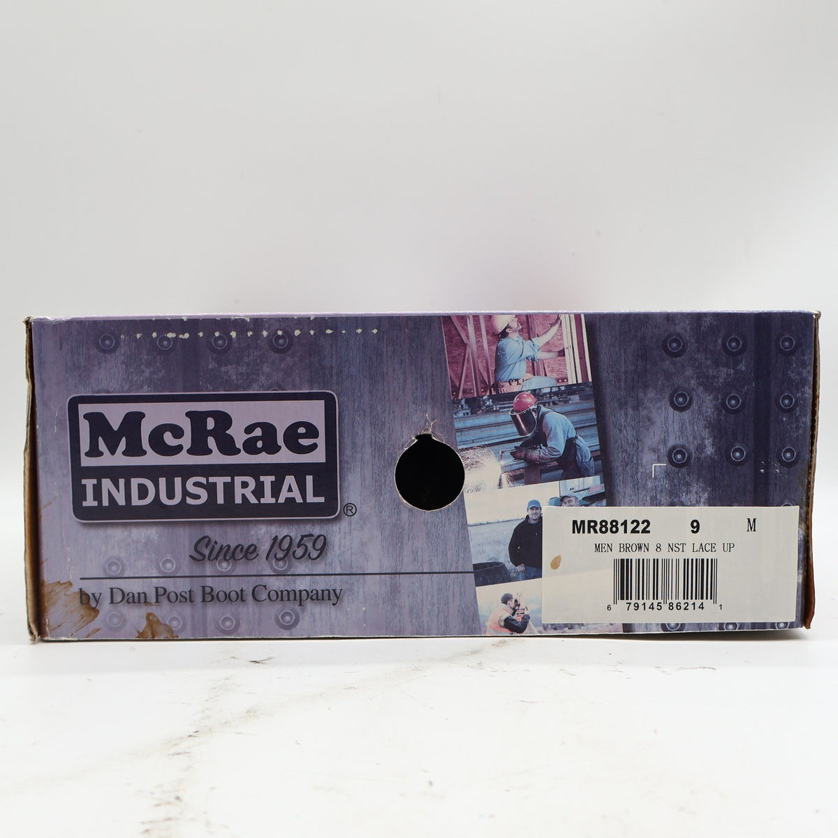 McRae Industrial Work Boots Mens 9 Brown Leather 8in Lace Up NST EH MR88122 - take2supply