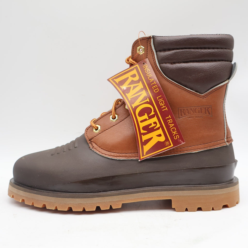 Ranger Insulated Hunting Boots Mens 8M Vintage Brown Leather Rubber Duck Boots - take2supply