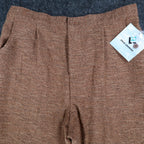Erin London Pants Womens XL Camel Brown Pleated Straight Leg NWT NOS - take2supply