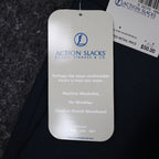 Levi Strauss Action Slacks Mens 33x30 Vintage 2001 Navy Blue Polyester Pants NWT - take2supply