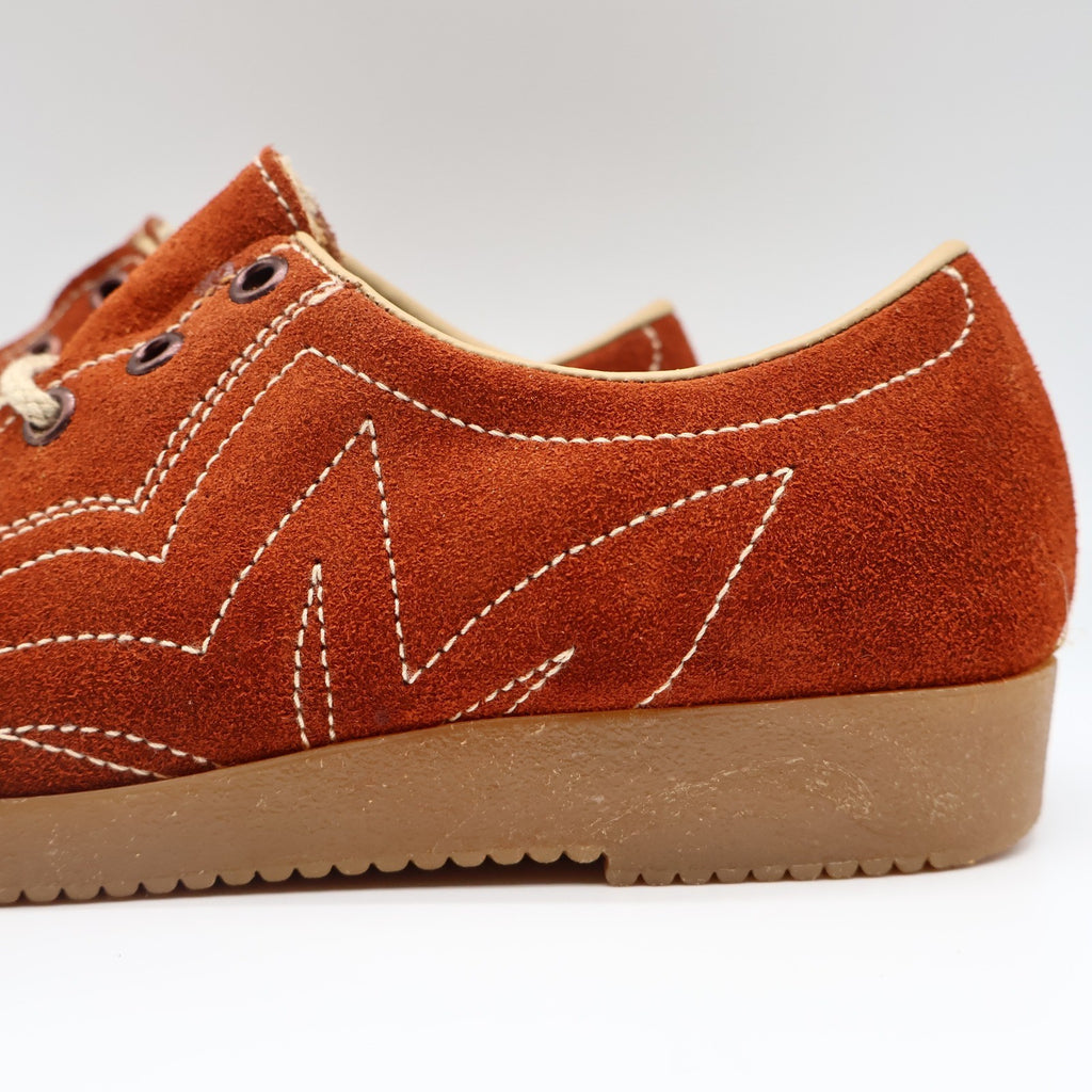 Travlers Lace Up Shoes Womens 5.5 Vintage Rust Brown Suede Gum Wedge Sole NOS - take2supply