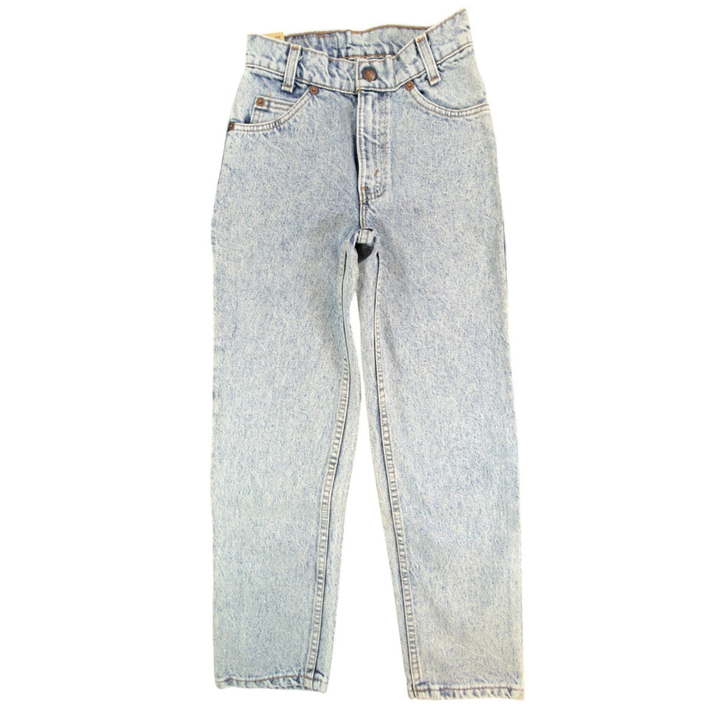Levis 550 Jeans Boys 11 Slim Vintage 90s Light Acid Wash Denim Made in USA NWT - take2supply