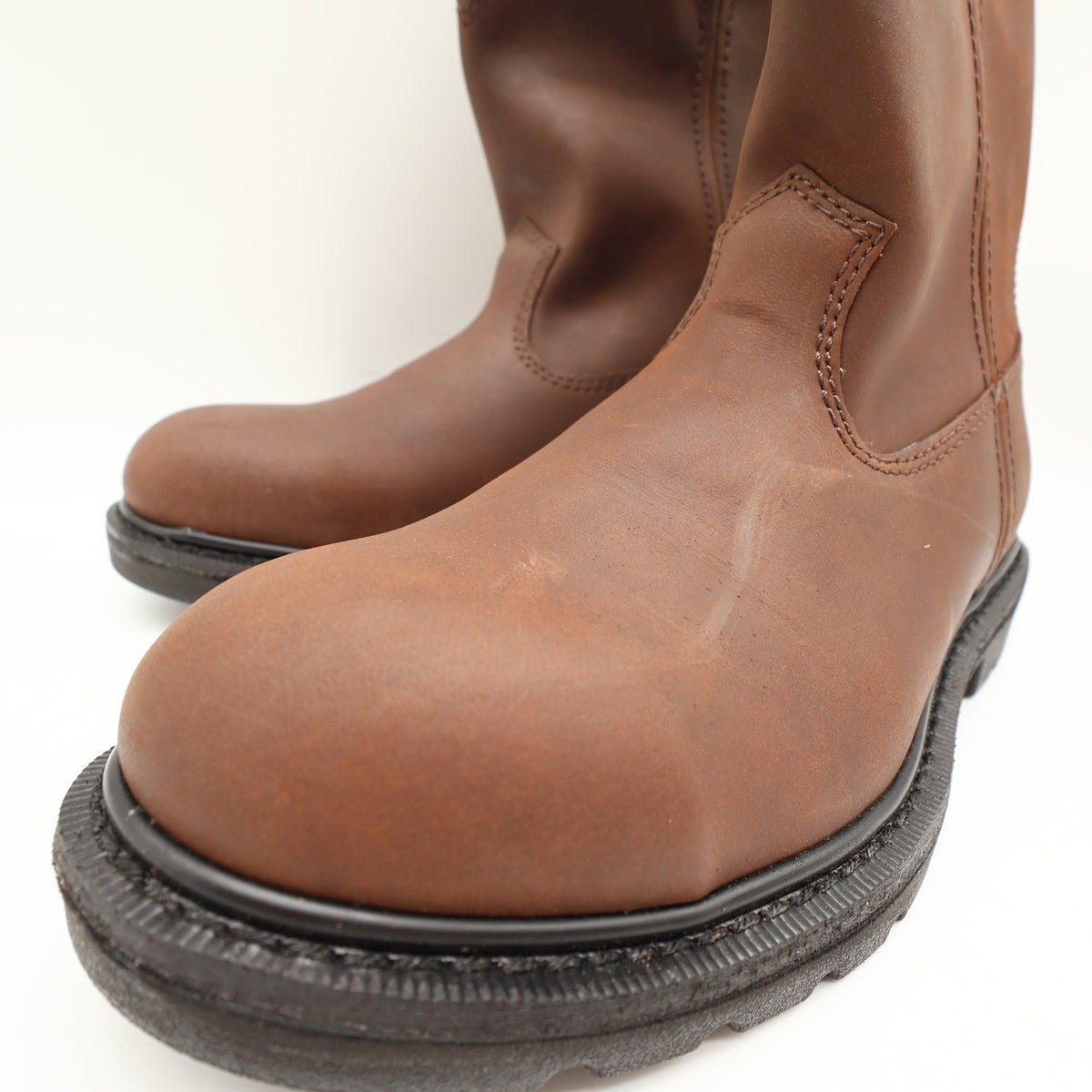 Worx By Red Wing 5701 Steel Toe Pull-On Boots Mens 9 Brown Leather NIB - take2supply