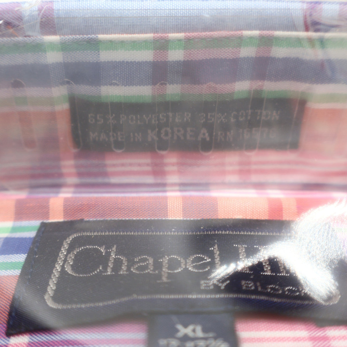 Chapel Hill by Block Shirt Mens XL Vintage Plaid Short Sleeve Button Down New - take2supply