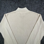 F/X Fusion Quarter Zip Sweater Mens Medium Putty Cotton Sandwash NWT C692 - take2supply