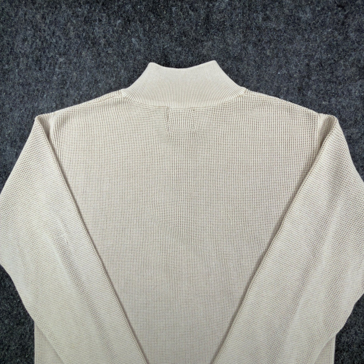 F/X Fusion Quarter Zip Sweater Mens Medium Putty Cotton Sandwash NWT C692 - take2supply