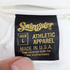 Swingster Athletic Shorts Mens L Vintage 70s White Polyester Visa Fabric USA - take2supply