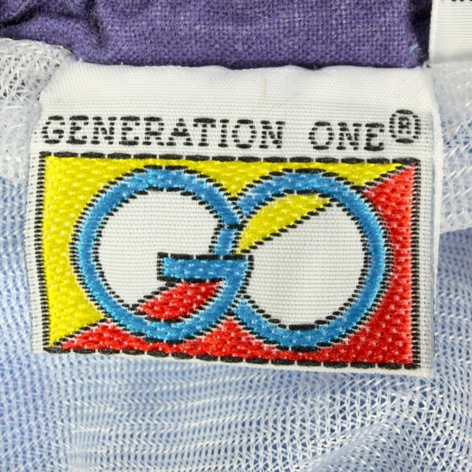 Generation One Vintage 90s Swim Trunks Boys L 14-16 Blue Cotton NWT - take2supply