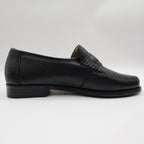 Nunn Bush Edgar Loafers Mens 9 M Black Tumbled Leather Comfort Gel Shoes 85533 - take2supply