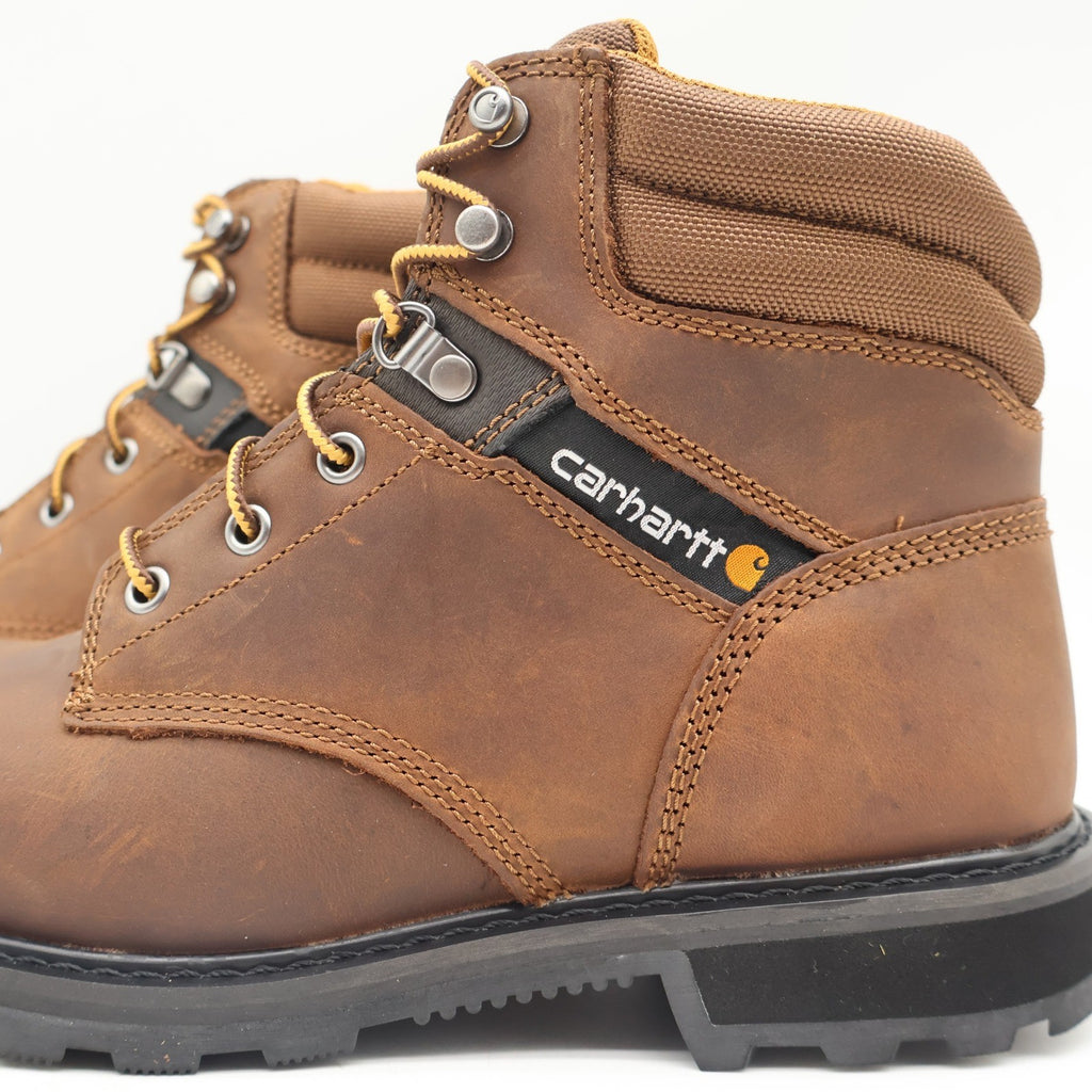 Carhartt 6-Inch Work Boot Mens 8.5 Brown Leather Soft Toe EH CMW6174 NEW - take2supply