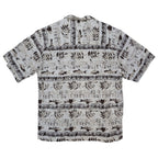 Bugle Boy Button Up Mens XL Beige New Fish Print Short Sleeve Excellent - take2supply