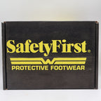 Walker SafetyFirst Steel Toe Work Boots Mens 13 D Vintage 90s USA Black Leather - take2supply