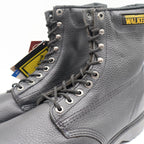 Walker SafetyFirst Steel Toe Work Boots Mens 13 D Vintage 90s USA Black Leather - take2supply