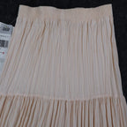 Lucia Broomstick Skirt Small Vintage 90s Peach Cream Tiered Crinkle Maxi USA NWT - take2supply