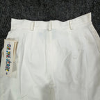 On The Verge Vintage 90s Pleated Shorts Womens 6 White Cotton NWT - take2supply