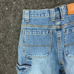 John Deere Y2K Carpenter Shorts Girls 10 Blue Stone Wash Denim NWT - take2supply
