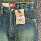 Levi's Y2K 549 Relaxed Straight Shorts Boys 7 Blue Denim NWT Adjustable Waist - take2supply