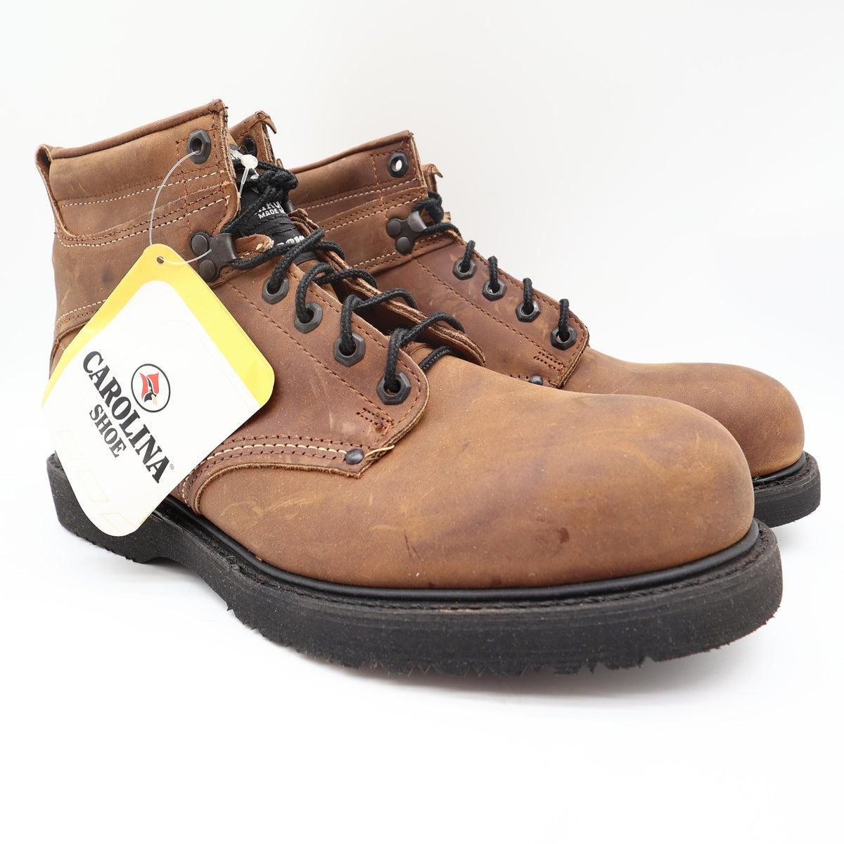 Carolina Steel Toe Work Boots Mens 11.5 D Brown Leather USA Made New NWT 139 - take2supply