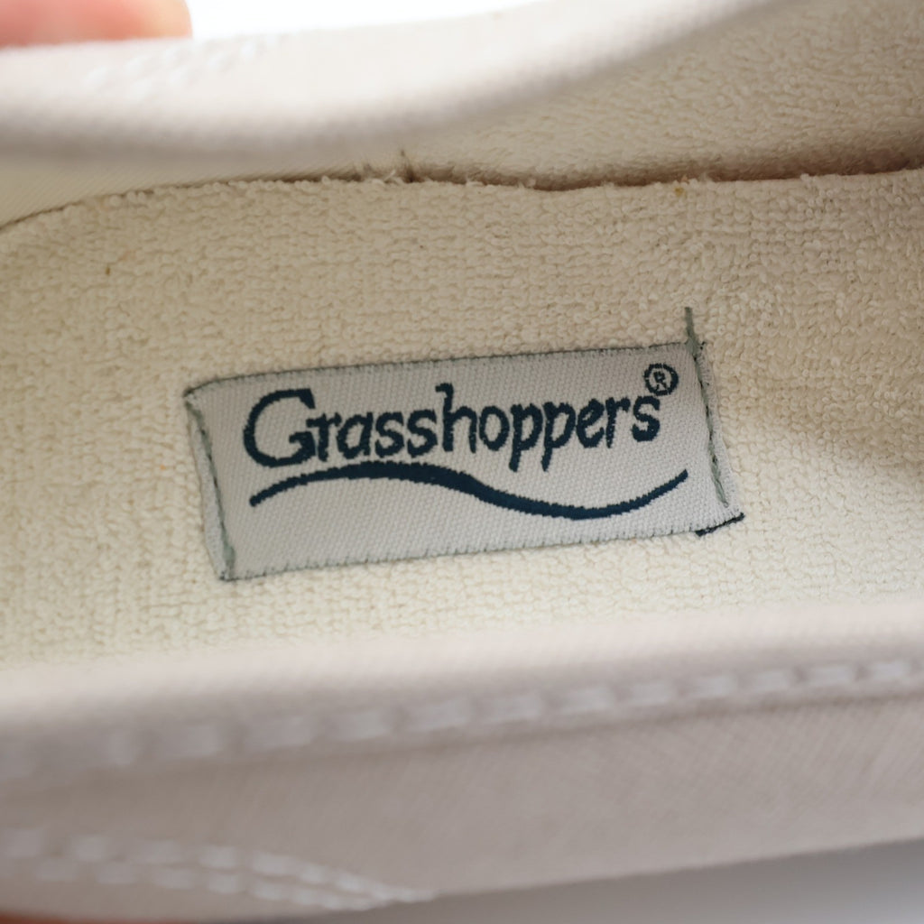 Grasshoppers Skiff Stone Sneakers Women 7.5 W Taupe Canvas Low Top Shoes EF9201 - take2supply