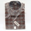 Foxfire Shirt Mens M Brown Blue Green Plaid Cotton Blend Button Down Collar NWT - take2supply