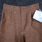 Erin London Pants Womens S Camel Brown Pleated Straight Leg NWT NOS - take2supply