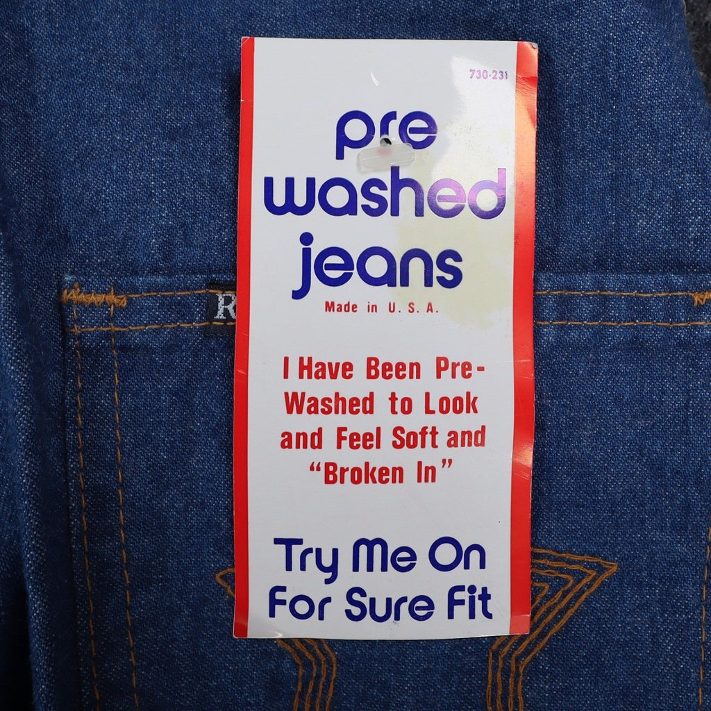 DeeCee Rappers Vintage 70s Flare Jeans Boys 14 W25 L28.5 Blue Cotton USA NWT - take2supply